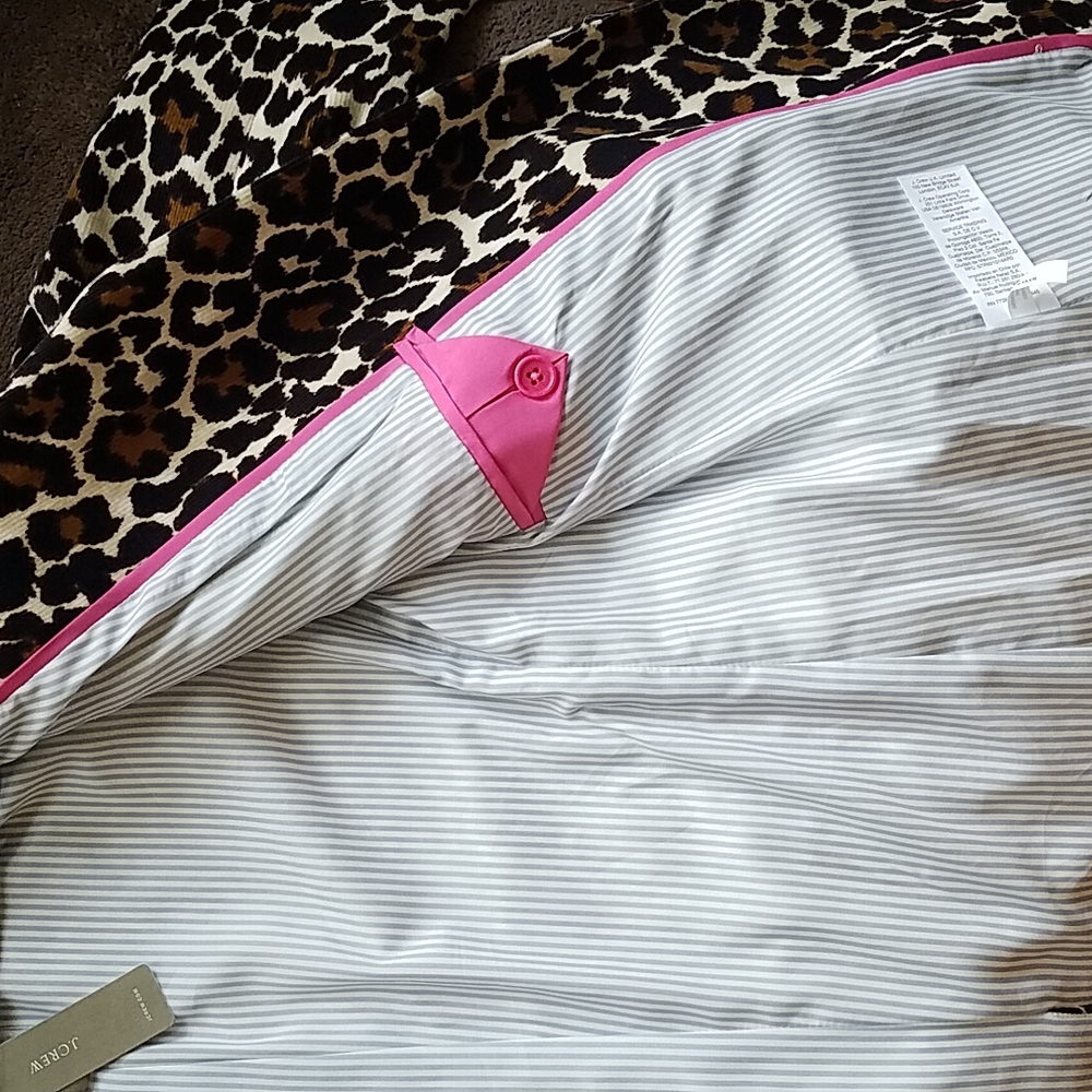 J. CREW Leopard Corduroy Blazer - Picture 5 of 8